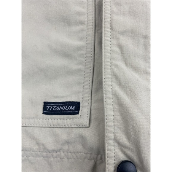 Columbia Titanium Vest Mens Small Khaki Travel Safari Fishing Utility Pockets - Picture 6 of 11